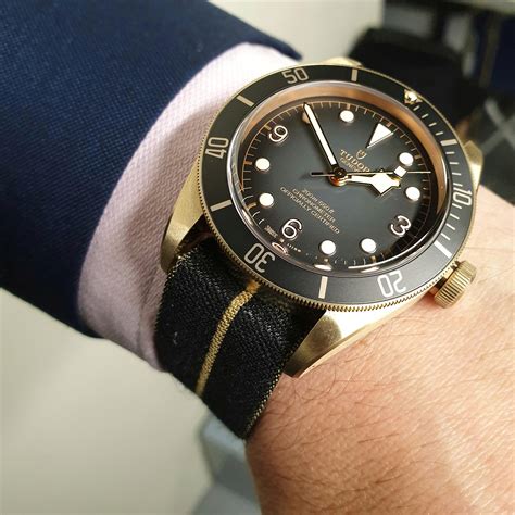 tudor black bay bronze watch